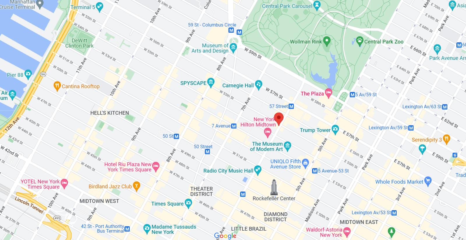 Google maps location